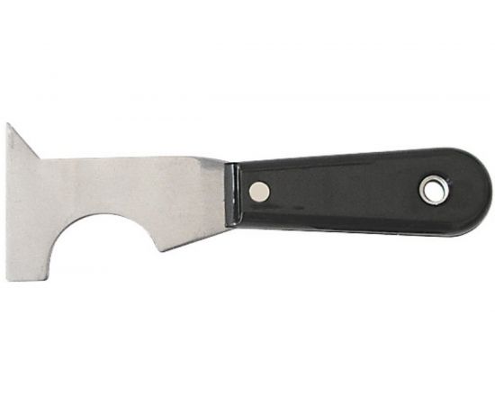 Многофункциональный малярный шпатель с пластиковой ручкой КУРС 63 мм 06651 