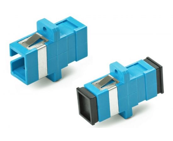 Оптический проходной адаптер SC-SC Hyperline, FA-P11Z-SC/SC-N/BK-BL SM, simplex, корпус пластик 243946 