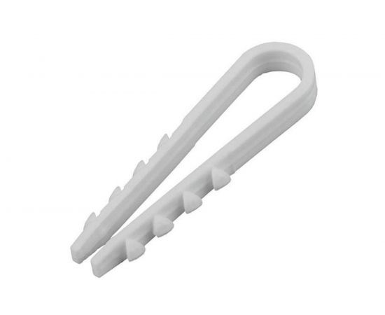Дюбель-хомут ПЭМИ 5-10 для кругл. кабеля, белый 100 шт. X7910716 