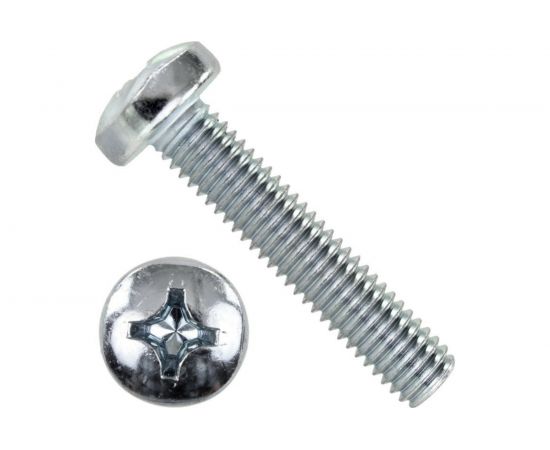 Винт BEFAST DIN 7985, полусфера, полная резьба, покрытие цинк, 3х16, 50 шт. 7985F0301650S 