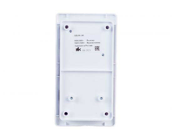 Комбинированный блок розетка + 1-клавишный выключатель Schneider Electric GLOSSA белый GSL000160 – изображение 2