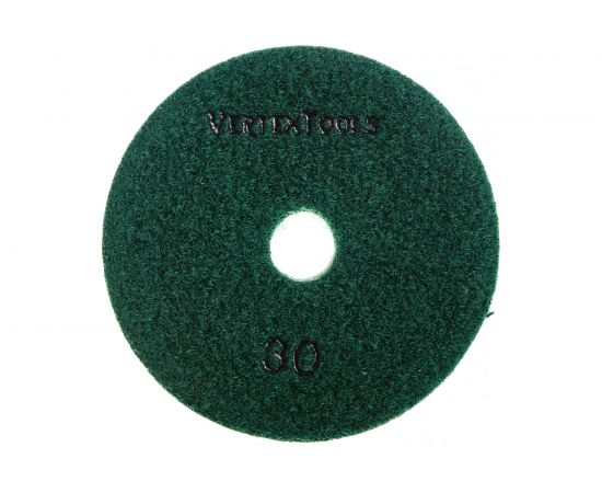 Круг алмазный гибкий шлифовальный для полировки мрамора (100х3х15 мм; Р30) vertextools 12500-0030 – изображение 2