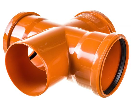 Одноплоскостная крестовина наружной канализации RTP 110/110/110, 87 градусов 14602 – изображение 2