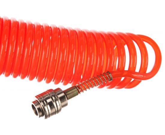Шланг спиральный воздушный с быстросъемными соединениями PU (5х8 мм; 15 м) Русский Мастер РМ-52312 – изображение 3