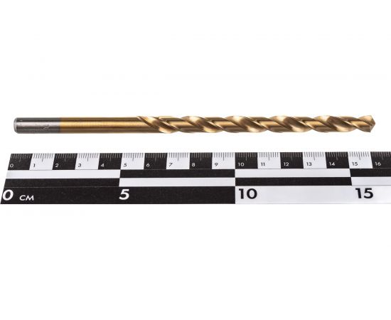 Сверло по металлу Туламаш цилиндрический хвостовик 8 мм А1 Р9 нитрид титана ТМ 55297 – изображение 3