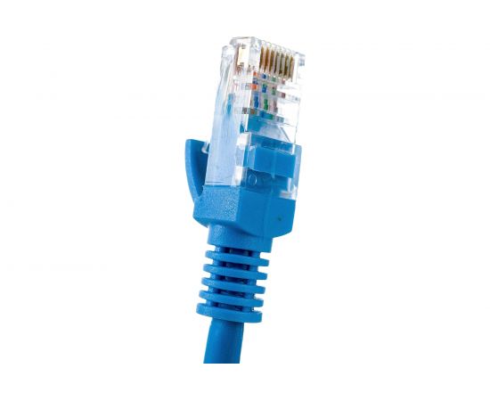 Патч-корд ExeGate UTP-RJ45-RJ45-5e-0,5M-LSZH-BL, UTP, cat.5e, 0.5м, синий 286380 – изображение 4