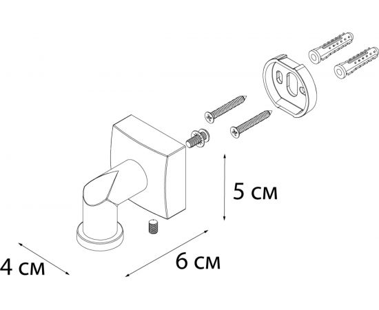 Мыльница-магнит FIXSEN KVADRO 61309A – изображение 4