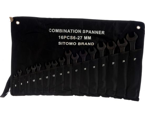 Набор гаечных комбинированных ключей 16 шт SITOMO 6-27 206469 – изображение 4