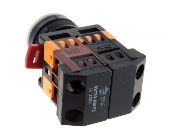 Кнопка ЭРА ABLFS-22 зеленый, d22мм, неон, 240В, 1з+1р, 10/400/6000 Б0045656 – изображение 5