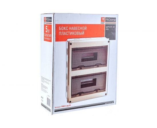 Распределительный навесной щит EKF ЩРн-П-24 IP65 пластиковый 354х272х109 pb65-n-pg-24 – изображение 5