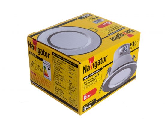 Светодиодный светильник Navigator 94 834 NDL-P1-6W-840-SL-LED аналог R63 60Вт 4607136948341 256462 – изображение 5