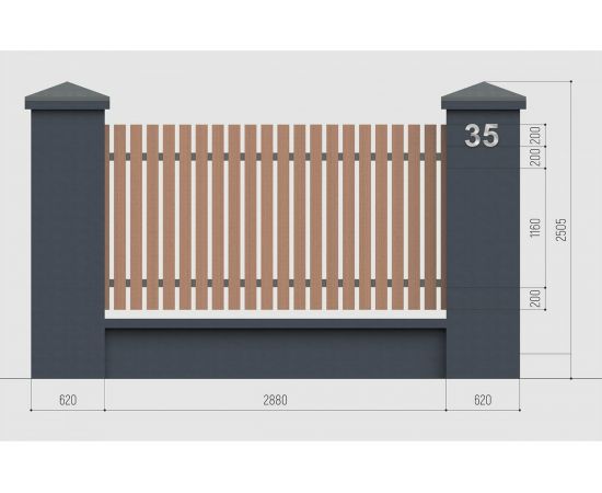 Цифра из металла на дом/ворота/забор, 3_A Промсвязь, 200 мм PSN3A200 – изображение 8