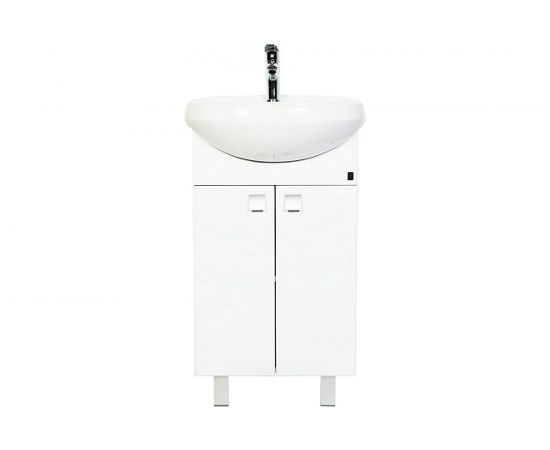 Напольная тумба с раковиной Orange Рио 50, белый глянец Ri-50TU+RA 