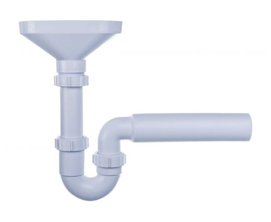 Трубный сифон McAlpine 1 1/2""х40 мм, для разрыва потока с приемной воронкой, HC7-FUN 
