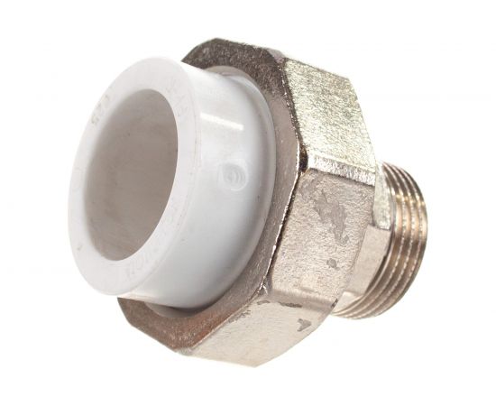 Разъемная муфта с наружной резьбой Политэк ПП 25х3/4 9800002534 