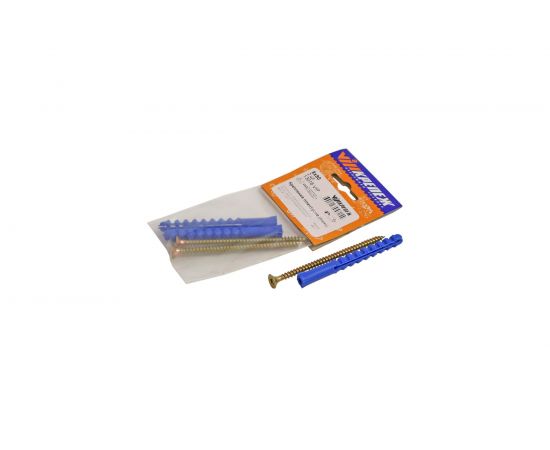 Набор крепления плинтусов VIPкрепеж 8/80 дюбель ежик 2шт/2шт 13016 VIP 