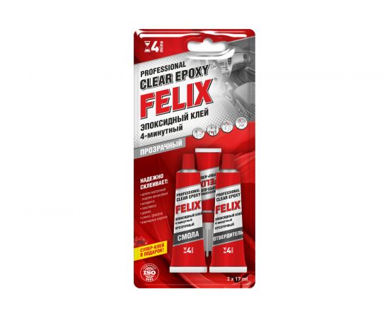 Эпоксидный клей FELIX (прозрачный; 34 г) 411040064 