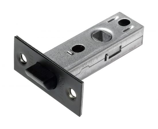 Межкомнатная защелка с пластиковым язычком MORELLI LP6-45 BL, цвет - черный 9012829 