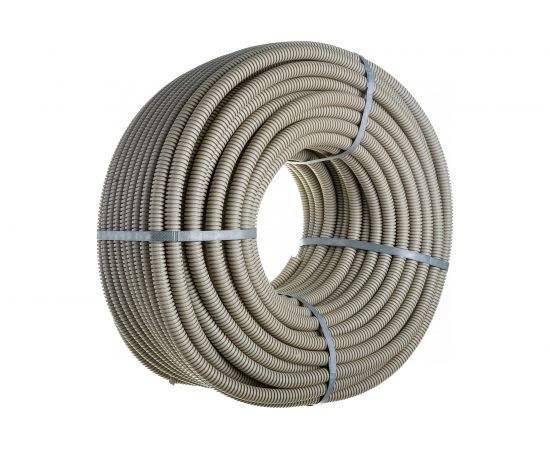 Гофрированная труба ЭРА ПВХ серый ЭКО d 20мм с зонд. легкая 100м Б0036839 