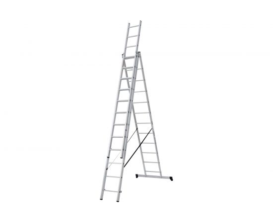 Трехсекционная лестница Новая Высота 3х14 ступеней 1230314 