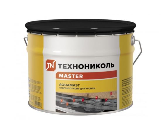 Битумно-резиновая мастика Технониколь AquaMast 10 кг TN393557 
