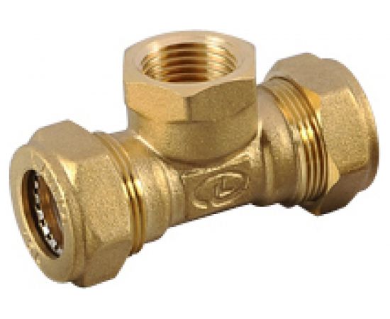 Тройник Lavita труба-вн. резьба-труба T/S 20х1/2х20 