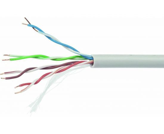 Кабель Cablexpert, UTP5e, 4 пары, 0.40 мм, CCA, однож., 305 м, серый UPC-5040E-SOL 