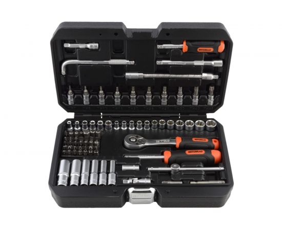 Набор торцевых головок и при��адлежностей (1/4"; 81 предмет) АвтоDело 39881 16195 