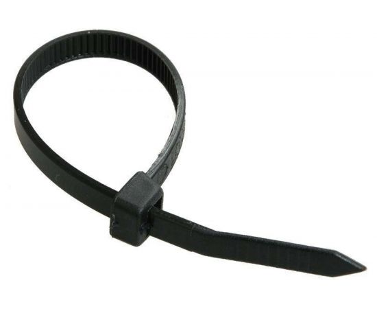 Хомут IEK 7.6x350, черный, нейлон, упаковка 100шт, ИЭК UHH32-D076-350-100 