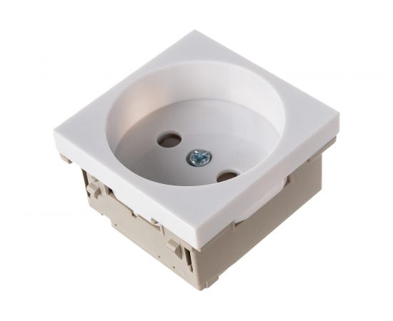 Розетка IEK РКС-20-20-П-К без заземления 2к на 2 модуля ПРАЙМЕР белая CKK-40D-RSB2-K01-K 