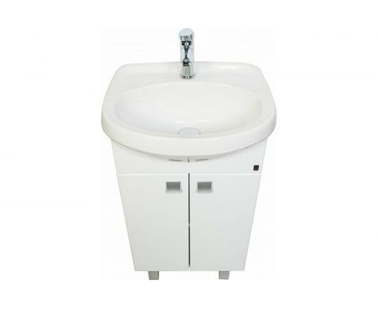Напольная тумба с раковиной Orange Рио 50, белый глянец Ri-50TU+RA – изображение 2