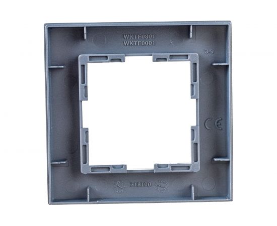 Рамка Panasonic Karre Plus 54802 1м темно-серая WKTF0801-2DG-RES – изображение 2