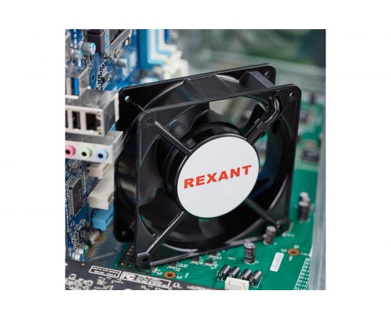 Осевой вентилятор для охлаждения REXANT RX 120х120х38 мм 220 В клеммы 72-6121 – изображение 2