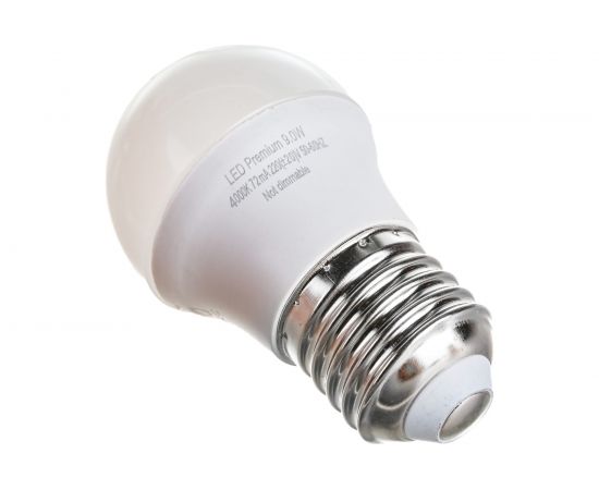 Светодиодная лампа Ecola globe LED Premium 9,0W G45 220V E27 4000K шар /композит/ 82x45 K7QV90ELC – изображение 2