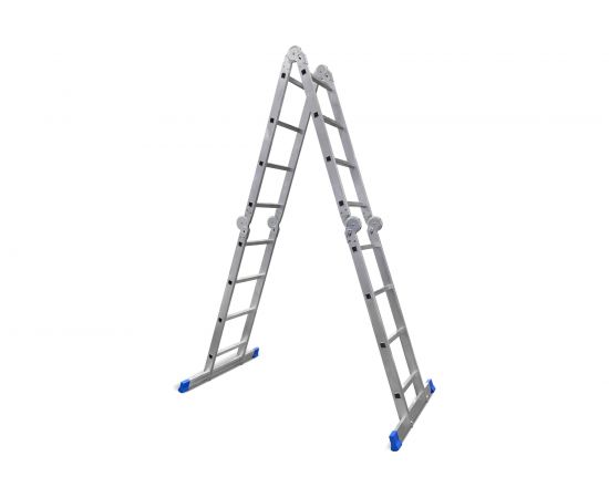 Алюминиевая лестница-трансформер LadderBel 4 секции по 4 ступени LT444 – изображение 2