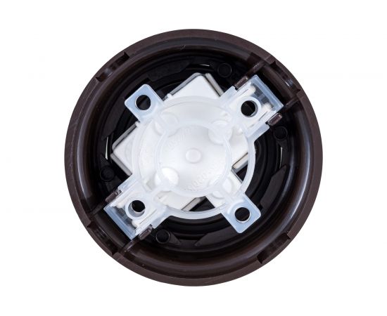 Розетка Bylectrica РА16-0205 1-местная без заз. со шторк. 16А ОУ, серия РЕТРО, шоколад – изображение 2