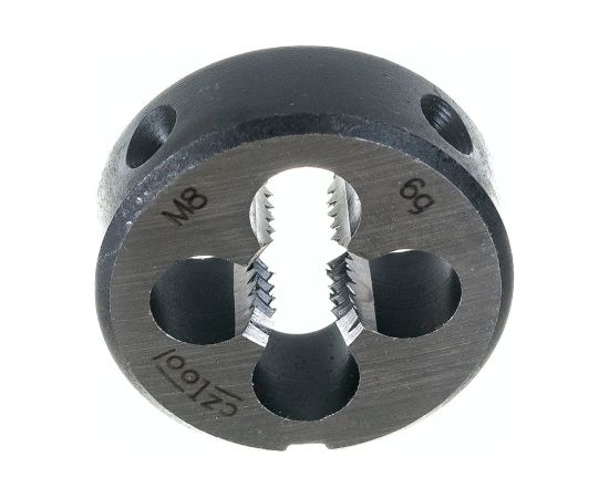 Резьбонарезной набор Bucovice Tools MINI-1, 9 предметов, плашки M3-M12, на блистере 330129 – изображение 3