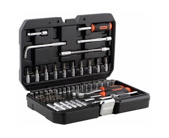 Набор торцевых головок и при��адлежностей (1/4"; 81 предмет) АвтоDело 39881 16195 – изображение 3