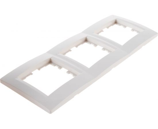 Трехместная горизонтальная рамка LEZARD KARINA б/ вст крем 707-0300-148 – изображение 3