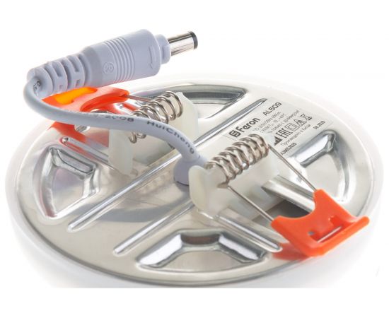 Светодиодный встраиваемый светильник FERON с регулируемым монтажным диаметром, 6W, 6400K, 600Lm, AL509 41211 – изображение 3