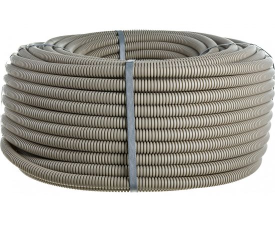 Гофрированная труба ЭРА ПВХ серый ЭКО d 20мм с зонд. легкая 100м Б0036839 – изображение 3