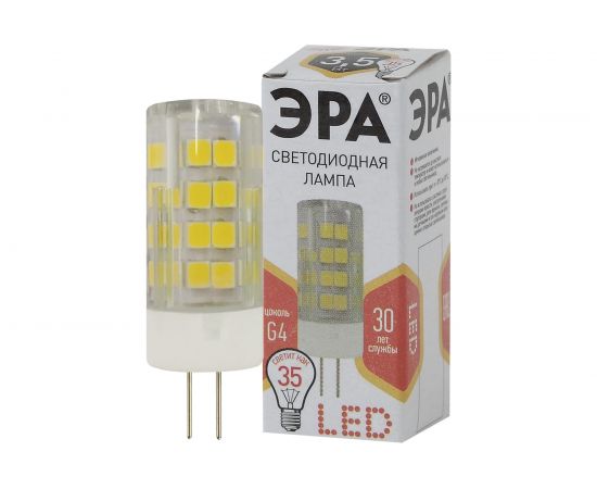 Светодиодная лампа ЭРА LED smd JC-3,5w-220V-corn, ceramics-827-G4 Б0027855 – изображение 4