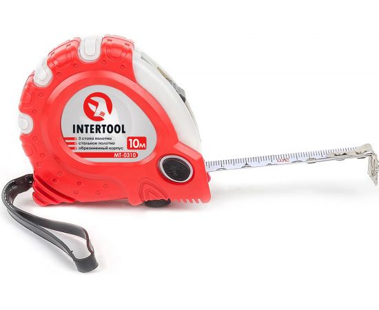 Рулетка с фиксатором INTERTOOL Супер Магнит blister 10 м х 25 мм MT-0310 – изображение 4