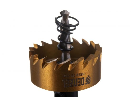 Коронка HSS с нитридтитановым покрытием по металлу 32 мм DENZEL 724109 – изображение 4