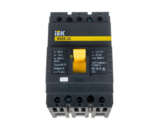 Автоматический выключатель IEK ВА88-32 3Р 125А 25кА SVA10-3-0125 – изображение 4