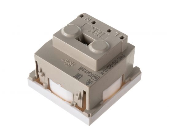 Розетка IEK РКС-20-20-П-К без заземления 2к на 2 модуля ПРАЙМЕР белая CKK-40D-RSB2-K01-K – изображение 5