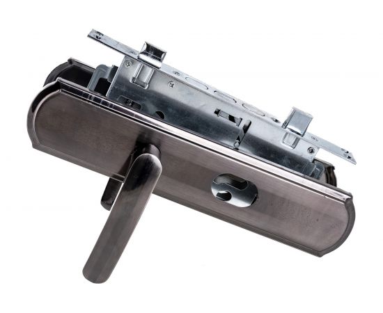 Врезной замок НОРА-М N200-68мм левый, мат.хром/черн.никель 14533 – изображение 6