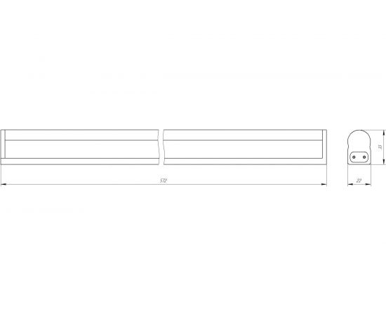 Линейный светильник ЭРА LED LLED-01-08W-6500-W Б0033304 – изображение 6
