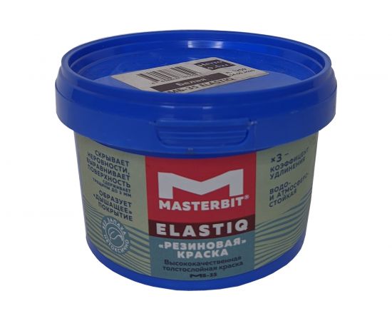 Краска МАСТЕРБИТ ВД-АК-МБ-35 MASTERBIT ELASTIQ (резиновая; белая; 0,6 кг) ТД000001696 