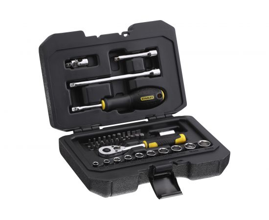 Набор торцевых головок Stanley 1/4"", 38 предметов STMT82828-1 